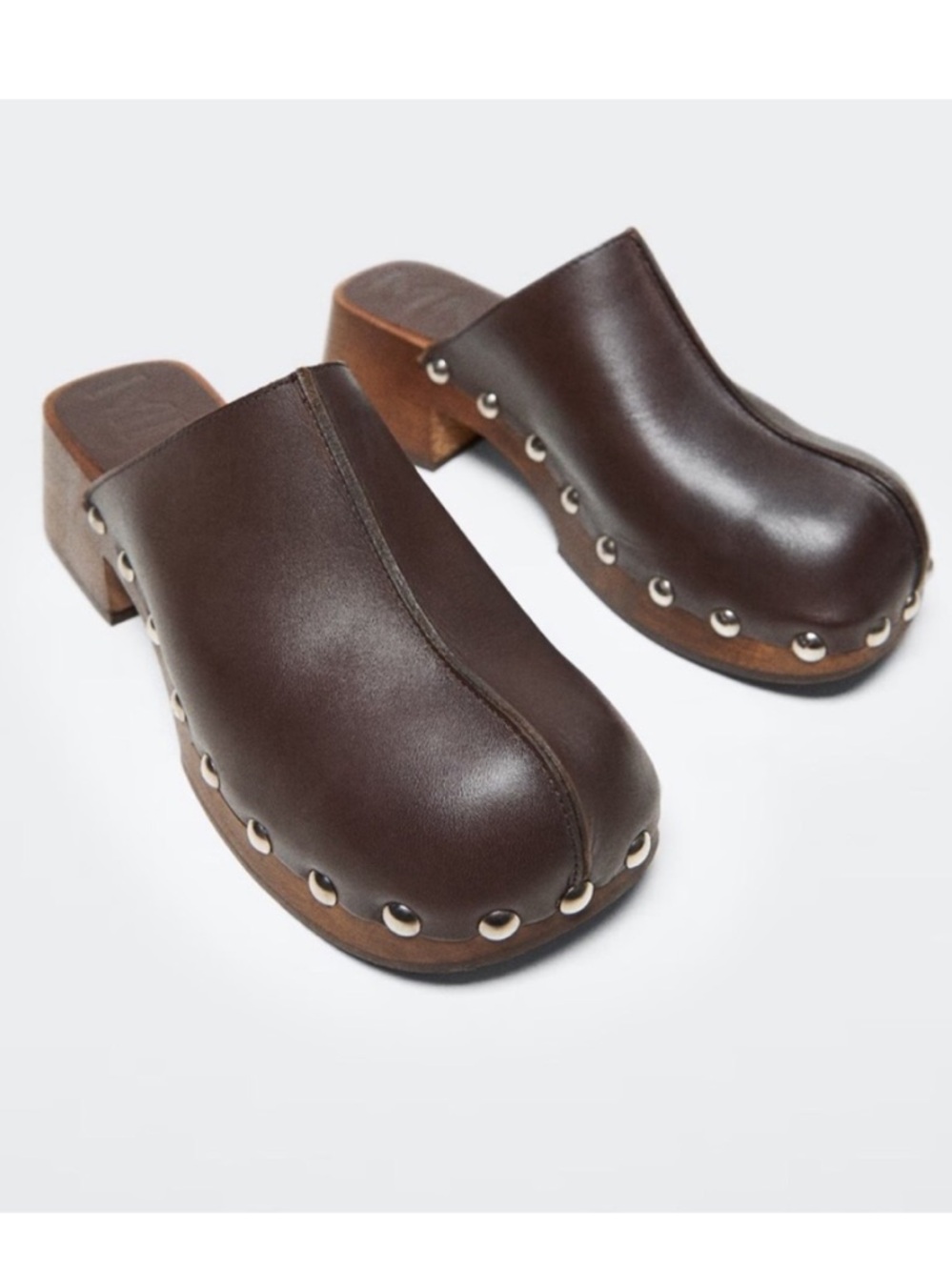 MANGO Studded Leather Clog - Picture 2 of 12